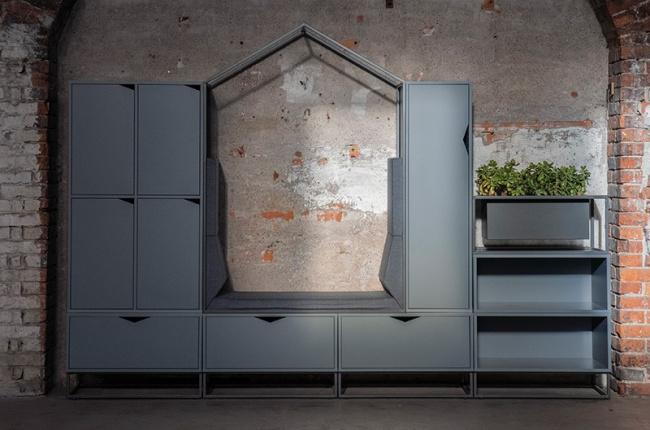 Cottage is an architectural storage; a hybrid between sculpture and function. With dynamic modules that can change use from one day to another, Cottage questions the traditional definition of storage.