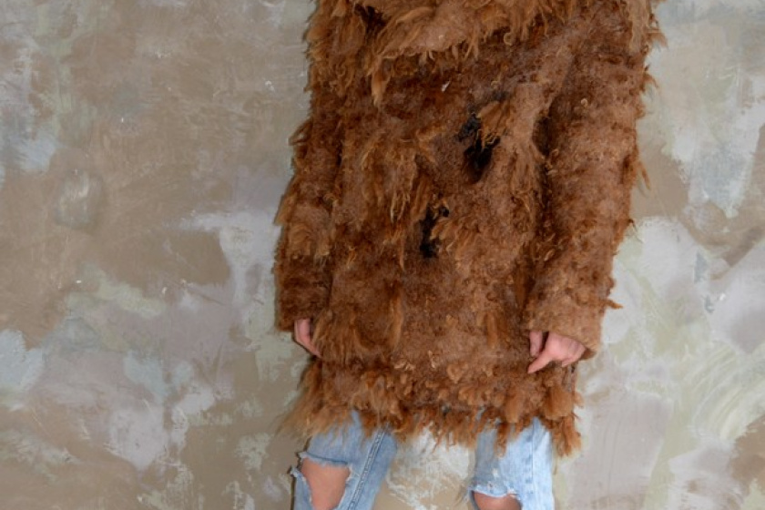 Felted fur, sustainable clothing