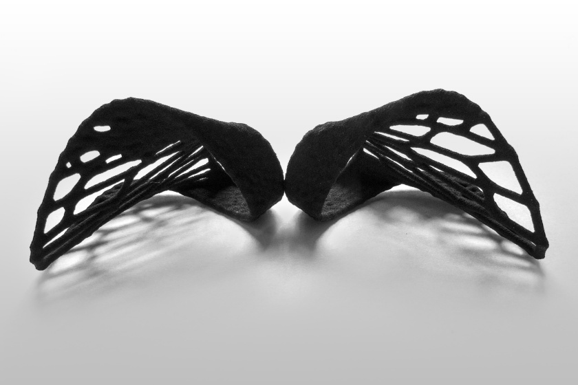 Wing ring  |  Black nylon|  Nina Songhori Design