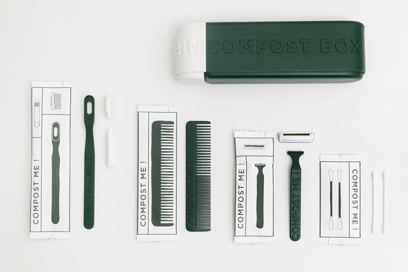 Green Box is a compostable amenity kit for hotels