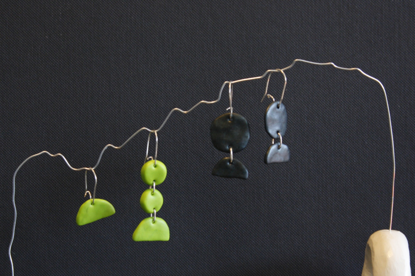 handcrafted earrings with inspiration from nature by @w__ease